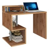 Scrivania lineare rovere 100x50cm con porta pc - Eva