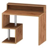 Scrivania lineare rovere 100x50cm con porta pc - Eva