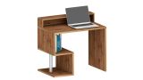 Scrivania lineare rovere 100x50cm con supporto computer - Giusy
