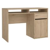 Scrivania lineare rovere 110x48cm con 1 cassetto - Abbadu