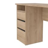 Scrivania lineare rovere 110x48cm con 3 cassetti - Huaning