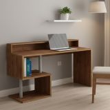 Scrivania lineare rovere 140x60cm con porta pc - Kobenhavn