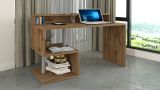 Scrivania lineare rovere 140x60cm con supporto computer - Yemyin