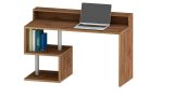 Scrivania lineare rovere 140x60cm con supporto computer - Yemyin