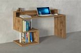 Scrivania lineare rovere 140x60cm con supporto computer - Yemyin