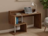 Scrivania lineare rovere 140x60cm con supporto computer - Yemyin