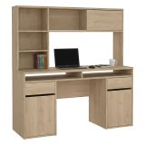 Scrivania lineare rovere 149x48cm con libreria - Ambrenti