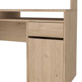 Scrivania lineare rovere 149x48cm con libreria - Ambrenti