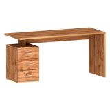 Scrivania lineare rovere 160x60cm con 3 cassetti - Abisse