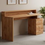 Scrivania lineare rovere 160x90cm in legno - Flaminia