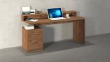 Scrivania lineare rovere 160x90cm in legno - Flaminia
