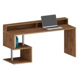 Scrivania lineare rovere 180x60cm con supporto computer - Arre