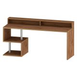 Scrivania lineare rovere 180x60cm con supporto computer - Arre