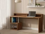 Scrivania lineare rovere 180x60cm con supporto computer - Arre