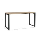 Scrivania lineare rovere e grigia 150x60cm - Arignano