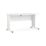 Scrivania Marcerre, Scrittoio multiuso, Tavolo per ufficio porta PC, Piano di lavoro, 150x80 h75 cm, Bianco