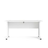 Scrivania Marcerre, Scrittoio multiuso, Tavolo per ufficio porta PC, Piano di lavoro, 150x80 h75 cm, Bianco