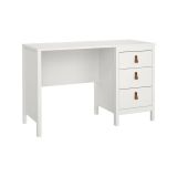 Scrivania Marine, Scrittoio multiuso, Tavolo per ufficio porta PC, Piano di lavoro, 48x120 h77 cm, Bianco