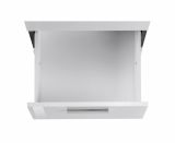 Scrivania Mark, Scrittoio angolare porta PC, Tavolo multiuso per ufficio, Scrivania salvaspazio multiposizione, 100% Made in Italy, cm 160x60h75, Ardesia e Bianco lucido