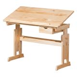 Scrivania Marrone Quercia Materiale Piano in Legno Massello Colore Ripiano Marrone 109x55x63h cm, Sfumatura Colore Struttura Quercia - Carfizzi