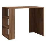 Scrivania Marrone Rovere Scuro 3 Ripiani 2 Vani 90x50x70h cm, Colore Ripiano Marrone - Roghudi