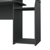 Scrivania Mezzani, tavolo da lavoro dotato di 1 anta e 1 cassetto, ideale per ufficio e gaming, 171x62 h89 cm, Grigio