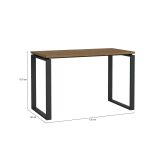 Scrivania Muriel, Scrittoio multiuso, Tavolo per ufficio porta PC, Piano di lavoro, 60x120 h76 cm, Rovere e Grigio