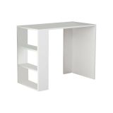 Scrivania Nembus, Scrittoio multiuso, Tavolo per ufficio porta PC, Piano di lavoro, 90x40 h74 cm, Bianco