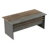 Scrivania No marrone e grigia 180x89cm - Cecima