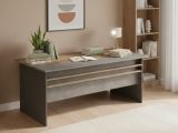Scrivania No marrone e grigia 180x89cm - Cecima