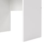Scrivania Priscille, Scrittoio multiuso, Tavolo per ufficio porta PC, Piano di lavoro, 120x48 h72 cm, Bianco