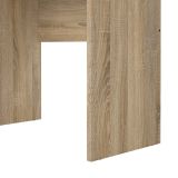 Scrivania Priscille, Scrittoio multiuso, Tavolo per ufficio porta PC, Piano di lavoro, 120x48 h72 cm, Quercia