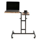 Scrivania quercia e nera 67x45cm con supporto computer - Cairoli