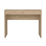 Scrivania Sabra, Scrittoio multiuso, Tavolo per ufficio porta PC, Piano di lavoro, 40x100 h77 cm, Rovere