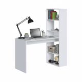 Scrivania salvaspazio bianca 120x53cm con libreria - Ali