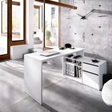 Scrivania ufficio bianca 139x92cm con 1 cassetto - Andor