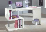 Scrivania Valerio, Scrittoio lineare porta PC, Tavolo multiuso per ufficio, Scrivania salvaspazio multiposizione, 100% Made in Italy, cm 140x60h78, Bianco lucido