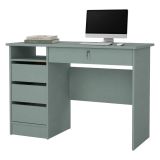 Scrivania Verde Salvia un Ripiano 4 Cassetti 109x49x76h cm, un Vano - Franklin