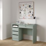Scrivania Verde Salvia un Ripiano 4 Cassetti 109x49x76h cm, un Vano - Franklin