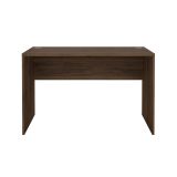 Scrivania Vianne, Scrittoio multiuso, Tavolo per ufficio porta PC, Piano di lavoro, 75x120 h74 cm, Noce