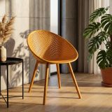 Sedia Arancione 2 Sedie Adatto per Indoor-outdoor, Materiale Struttura in Plastica - Tansen