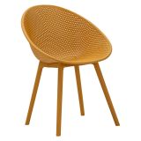 Sedia Arancione 2 Sedie Adatto per Indoor-outdoor, Materiale Struttura in Plastica - Tansen