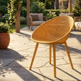 Sedia Arancione 2 Sedie Adatto per Indoor-outdoor, Materiale Struttura in Plastica - Tansen