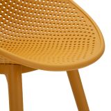 Sedia Arancione 2 Sedie Adatto per Indoor-outdoor, Materiale Struttura in Plastica - Tansen