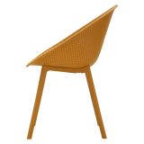 Sedia Arancione 2 Sedie Adatto per Indoor-outdoor, Materiale Struttura in Plastica - Tansen
