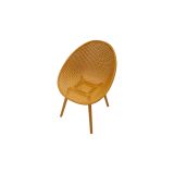 Sedia Arancione 2 Sedie Adatto per Indoor-outdoor, Materiale Struttura in Plastica - Tansen