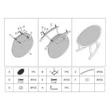 Sedia Arancione, Adatto per Indoor-outdoor, Materiale Struttura in Plastica - Phunt
