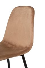 Sedia Beige 8 Sedie Imbottito, Peso Supportato 120 kg - Arter
