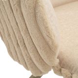 Sedia Bianco Crema Beige 2 Sedie Imbottito, Sfumatura Colore Struttura Crema - Zans