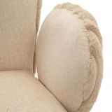 Sedia Bianco Crema Beige 2 Sedie Imbottito, Sfumatura Colore Struttura Crema - Zans